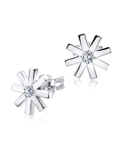 CZ Silver Stud Earring STS-3252